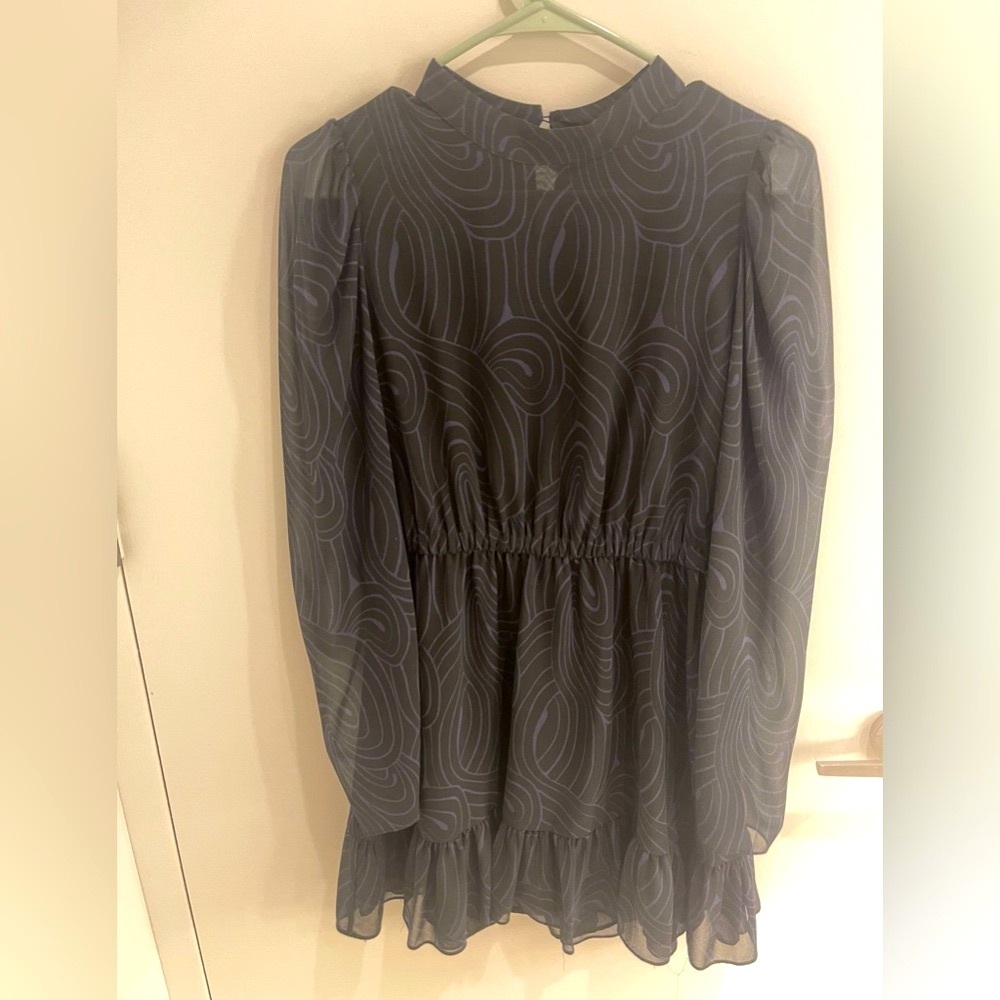 Zara Black & Blue dress